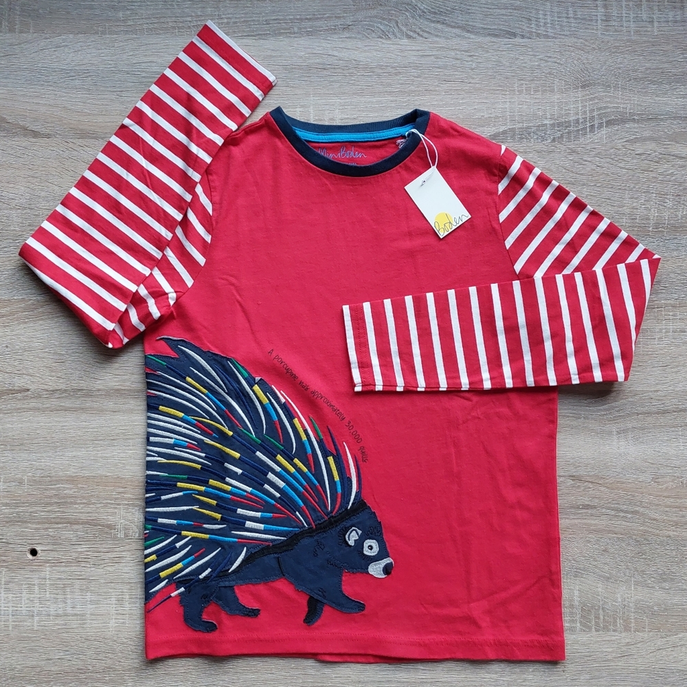 2021 nwt Mini Boden porcupine tee 11-12 years - Picture 14 of 14